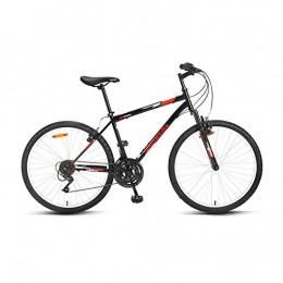 Yuxiaoo Vélos de montagnes Vélo, VTT, vélo amortisseur 18 vitesses, avec cadre en acier à haute teneur en carbone, frein à double disque, pour adultes et adolescents, pas facile à déformer, antidérapant / Noir / 168x99cm