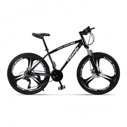 Yuxiaoo Vélos de montagnes Vélo, vélo tout-terrain 30 vitesses, VTT 24 / 26", avec siège réglable et cadre en acier à haute teneur en carbone, pour adultes, antidérapant, frein à double disque / D / 159x93cm