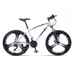 Yuxiaoo Vélos de montagnes Vélo, vélo tout-terrain 30 vitesses, VTT 24 / 26", avec siège réglable et cadre en acier à haute teneur en carbone, pour adultes, antidérapant, frein à double disque / E / 168x98cm