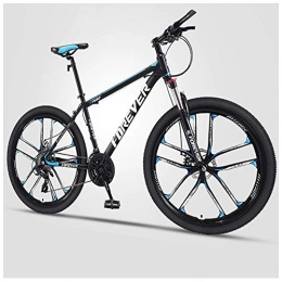 Vélos de montagne, Adulte 27.5 pouces Hardtail VTT, Vélo de montagne for hommes, double disque de frein, haute teneur en carbone Tout acier Terrain VTT, Vélos Anti-Slip, C 10 Spoke, 21 vitesses KaiKai