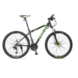 XIONGHAIZI vélo XIONGHAIZI Vélo de Montagne, vélo Amortisseur à 27 Vitesses, vélo étudiant en Aluminium de 27, 5 Pouces, vélo de Banlieue pour Homme et Femme (Color : Black Green, Edition : 27 Speed)
