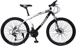 XYSQWZ Vélos de montagnes XYSQWZ Vélo De Montagne 24 Pouces pour Hommes Et Femmes en Noir avec Système Dérailleur Aluminium Freins À Disque
