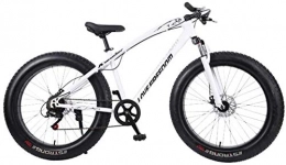 YANQ vélo YANQ Fat Cross Country Bike VTT 26 pouces 24 vitesses pneus neige Mountain Beach 4.0 Le grand air adultes équitation, blanc