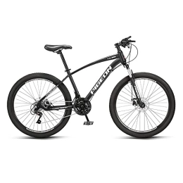 Yirunfa vélo Yirunfa VTT Vélo 26 Pouces MTB, 24 Vitesses pour Adulte - Vélo D'extérieur - Double Frein à Disque - Selle Réglable - Cadre en Acier à Haute Teneur en Carbone, Amortisseur épaissi