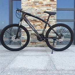 Yiwu vélo YiWu VTT Vélo 26 Pouces Une Roue à Double Disque de Frein VTT (Colore : Spoke Wheel Black, Dimensioni : 26 inch x17 inch)