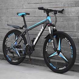 YWHCLH Vélos de montagnes YWHCLH Vélo de montagne pour homme 66 cm en acier à haute teneur en carbone rigide avec siège de suspension avant réglable, vélo de route (24 vitesses, bleu)