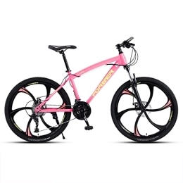 zcyg vélo zcyg VTT VTT pour Les Femmes, 21 Vitesses avec Suspension Fork, 24 / 26 Pouces VTT pour Les Jeunes / Femmes Bike pour Femmes(Size:24inch, Color:Rose)