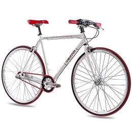 CHRISSON vélo 28 "Course Urban Cylindre de vélo Unisexe chrisson Old Road 1.0 avec 3 G Shimano Nexus 56 cm Blanc