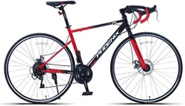 Abrahmliy 27,5 Pouces vélos de Course 700C High Carbon Steel vélo de Course vélo de Course à Vitesse Variable pour Hommes et femmes-21 Vitesses Rouge