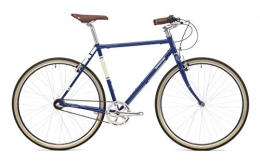 Adventure vélo Adventure pour Homme Double Shot Traditionnel Café Racer, Homme, RK54257, Bleu / Blanc, 57 cm