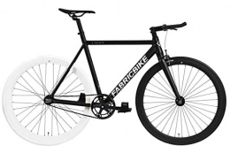 FabricBike vélo FabricBike Light - Vélo Fixie, Fixed Gear, Single Speed, Cadre et Fourche Aluminium, Roues 28", 3 Tailles, 4 Couleurs, 9, 45 kg (Taille M) (M-54cm, Light Black & White)