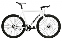 FabricBike vélo FabricBike Light - Vélo Fixie, Fixed Gear, Single Speed, Cadre et Fourche Aluminium, Roues 28", 3 Tailles, 4 Couleurs, 9, 45 kg (Taille M) (M-54cm, Light Pearl White)