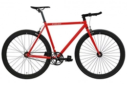 FabricBike vélo FabricBike Original Pro - Vélo Fixie Noir, Fixed Gear, Single Speed, Cadre Hi-Ten Acier, 10Kg… (Pro Red & Matte Black, S-49cm)