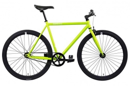 FabricBike Vélos de routes FabricBike- Vlo Fixie Noir, Fixed Gear, Single Speed, Cadre Hi-Ten Acier, 10Kg (L-58, Matte Green & Black)