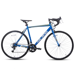 Hiland vélo Hiland Vélo de Course 700C avec Cadre en Acier avec 14 Vitesses de 50cm de Diamètre avec Frein de Pincement, pour Homme et Femme Bleu…