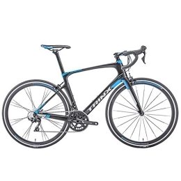 DJYD vélo Hommes Femmes Route, 22 Vitesse ultra-léger en fibre de carbone Vélo de route, Adulte Vélo de course, 700C Roues Sport hybride Vélo de route, Bleu FDWFN (Color : Blue)
