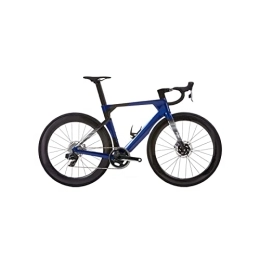  vélo Mens Bicycle Carbon Fiber Road Bike (Color : Red) (Blue)
