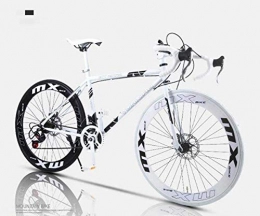 MJY vélo MJY Vélo de route, vélos 24 vitesses 26 pouces, double frein à disque, cadre en acier à haute teneur en carbone, course de vélos sur route, hommes 'S et femmes adultes 5-25, 40 couteau