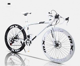MJY vélo MJY Vélo de route, vélos 24 vitesses 26 pouces, double frein à disque, cadre en acier à haute teneur en carbone, course de vélos sur route, hommes 'S et femmes adultes 5-25, 60 couteau