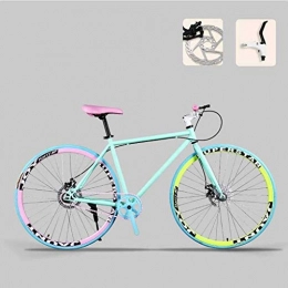 MJY vélo MJY Vélo Vélo de route, vélos de 26 pouces, double frein à disque, cadre en acier à haute teneur en carbone, course de vélos sur route, hommes 'S et femmes adultes 7-2