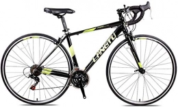 MOSHANG vélo MOSHANG Vélo de Route, vélo de Route 21 Personnes Accident, Combinaison Triangle de Fer, Durable, vélo de Course Roue 700C, vélo de Route en Aluminium léger Hommes Femmes (Color : Black Yellow)