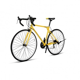 QILIYING Vélos de routes QILIYING Cruiser vélo Bicyclette de la Route 700C Rétro Voiture de Sport de Country Country Country 21 Vitesses Coup de Guidon Homme et étudiant by (Color : Yellow, Size : 21)