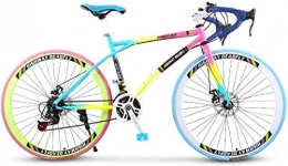 XIUYU Vélos de routes VTT Vélo de route 24 vitesses 26" vélo double frein à disque haute teneur en carbone cadre en acier de course et des femmes des hommes adultes seulement, Set-6 XIUYU (Color : Set2)
