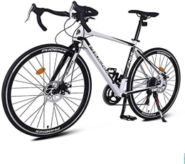 NOLOGO Vélos de routes Vélo Adulte Route, en Aluminium léger Vélo, Banlieue de vélos avec Double Disque de Frein, 700 * Roues 23C, Taille, Blanc (Color : White)