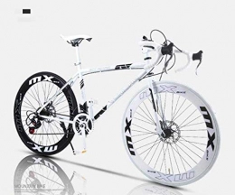 Vélo de route, 24 vitesses, 26 pouces, double frein à disque, cadre en acier à haute teneur en carbone, vélo de course, homme et femme adulte 5–25,60 couteaux Fengong (couleur : 60 couteaux)