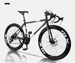 HJRBM vélo Vélo de route, vélos 24 vitesses 26 pouces, double frein à disque, cadre en acier à haute teneur en carbone, course de vélos de route, hommes et femmes adultes 6-11, 40 couteaux fengong (Couleur : 60