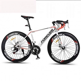 WYN Vélos de routes WYN Aluminum Alloy Road Bicycle 14 Speed for Adult, White Red 700c