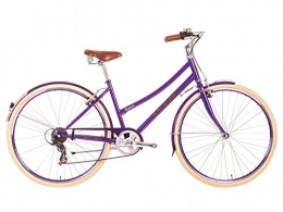 Raleigh Vélos de villes 2017 Raleigh Caprice femmes traditionnel de style de vie classique Vélo Violet, Blanc crémeux / violet