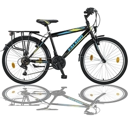 24 pouces vélo 21 vitesses Shimano avec éclairage couleur Noir