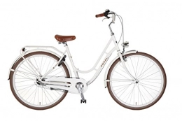 Unbekannt Vélos de villes 28 "popal Swing 2835 Femme Holland Vélo Aluminium 3 vitesses, weiß