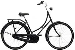 amiGO Vélos de villes Amigo Classic C3 City Bike – Vélo pour femme 28" – Vélo hollandais pour femme – Convient à partir de 175 à 185 cm – Vélo de ville avec frein à main, éclairage, cadenas et support de vélo – Noir