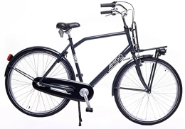 amiGO vélo Amigo Forest - Vélo de ville pour homme 28" - Dérailleur Shimano 3 vitesses - Convient à partir de 185 à 190 cm - Vélo de ville avec frein à main, rétropédalage, éclairage et béquille - Gris