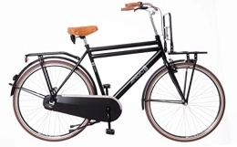 amiGO vélo Amigo Go One City Bike – Vélo pour homme 28" – Vélo hollandais pour homme – Convient à partir de 165-170 cm – Vélo de ville avec frein à main, éclairage et support de vélo – Noir