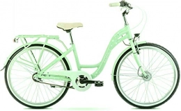 breluxx vélo Breluxx® 2020 Vélo d'écolier pour fille avec frein à rétropédalage, moyeu Nexus 3 vitesses, dynamo moyeu + éclairage, vélo de ville, vert menthe