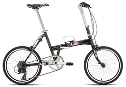 Carratt vélo Carratt Key Flat TX800, vélo Pliant Homme, Noir, 20