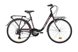 Atala vélo Ciy-bike URBAN ATALA 2021 GRIFONE 7 vitesses couleur noir / fuchsia taille unique 42
