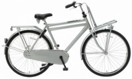 Unbekannt Vélos de villes Daily Dutch Basic de 28 pouces de 57 cm Homme Frein à rétropédalage Gris