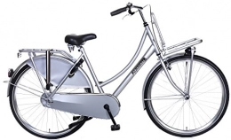 Unbekannt Vélos de villes Daily Dutch Basic de 28 pouces de 57 cm Madame Frein à rétropédalage Argent