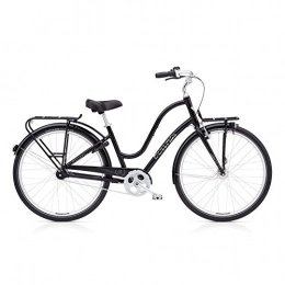 Electra vélo Electra Townie Commute 7i EQ Damen Fahrrad 28 Zoll Beach Cruiser Rad Beleuchtung, 5442, Farbe Schwarz