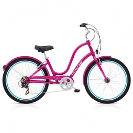 Electra Vélos de villes Electra Townie Original 7D EQ Damen Fahrrad Pink 26" Beach Cruiser Rad Beleuchtung, 539232