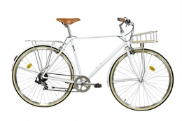 FabricBike Vélos de villes FabricBike Classic- Vélo de Ville (M-53cm, Classic Matte White Deluxe)
