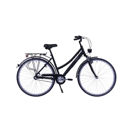 Hawk Vélos de villes HAWK Citytrek Easy Blue Lady Vélo pour femme 28" (51 cm) I Vélo de ville léger I Vélo pour femme avec 3 vitesses Shimano moyeu et dynamo moyeu