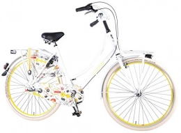 Kubbinga vélo Kubbinga Femme Salutoni Urban Transport Dessin animé Shimano Nexus 3 Vitesses vélo Taille Unique Satin White