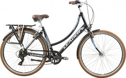 Leader vélo Leader Fonde City Voyager 71, 1 cm 50 cm Woman 7sp Jante Freins Noir Mat