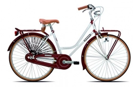 Legnano Vélos de villes Legnano Cycle 201, vélo Vintage Femme, Femme, 5L201B, Blanc / Rouge, 44