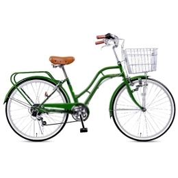 LIANAI zxc Bikes Vélo adulte 24" Vélo de ville à vitesse variable Système de transmission vélo de route Vélo vintage pour femme
